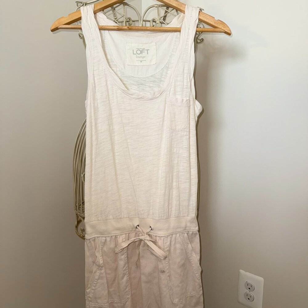Ann Taylor LOFT Lounge Dress Cream XS